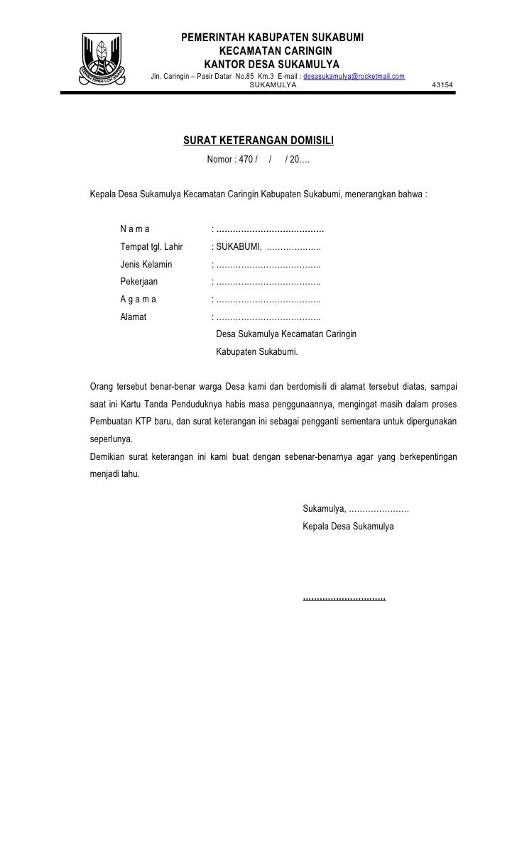 Detail Contoh Surat Keterangan Pindah Tempat Tinggal Nomer 14