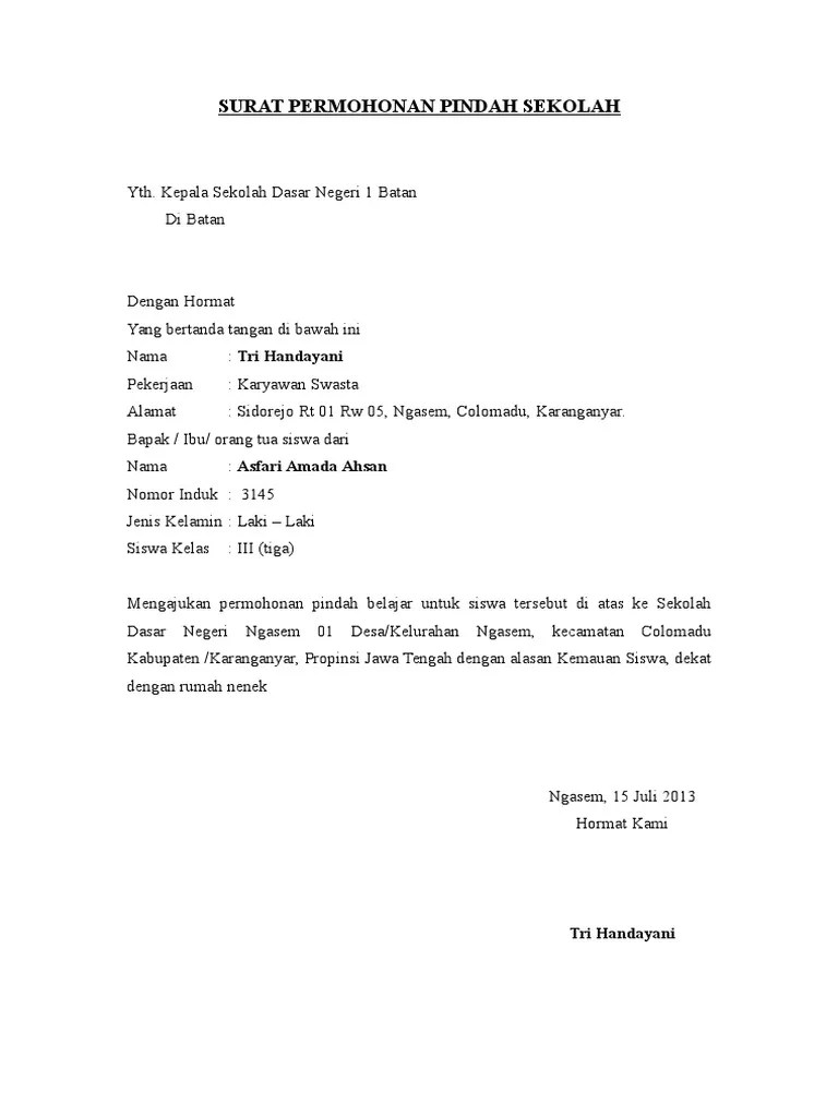 Detail Contoh Surat Keterangan Pindah Tempat Tinggal Nomer 36