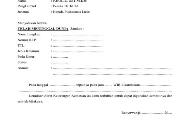 Detail Contoh Surat Keterangan Rawat Inap Rumah Sakit Nomer 31