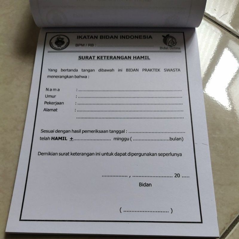 Detail Contoh Surat Keterangan Sakit Dari Bidan Koleksi Nomer 54