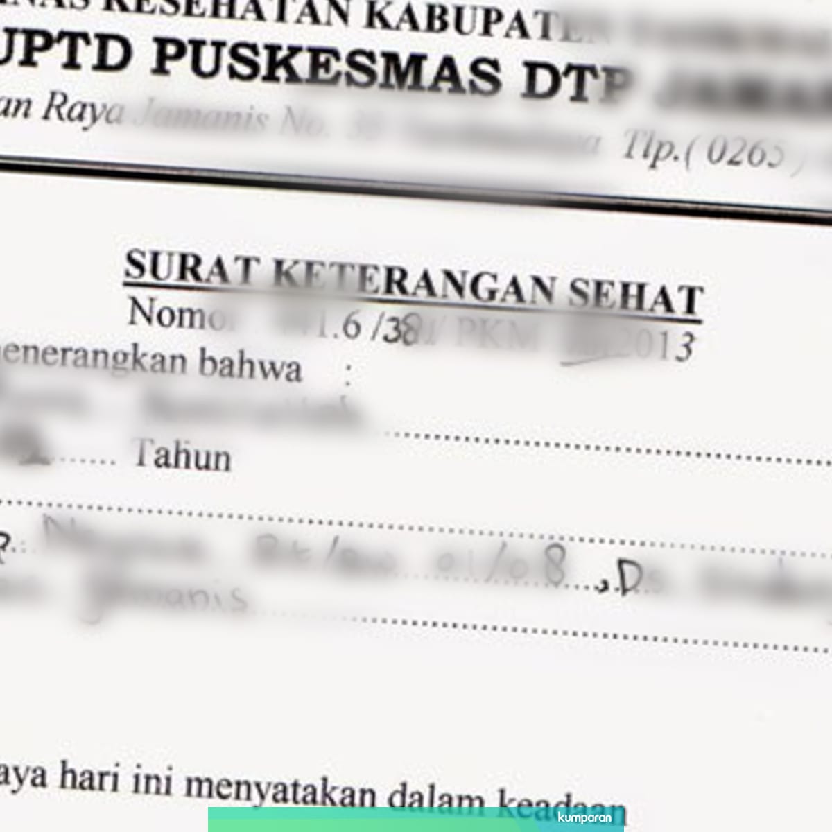 Detail Contoh Surat Keterangan Sehat Puskesmas Nomer 50