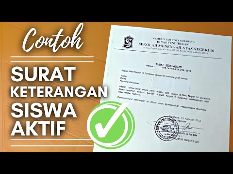 Detail Contoh Surat Keterangan Siswa Aktif Nomer 46