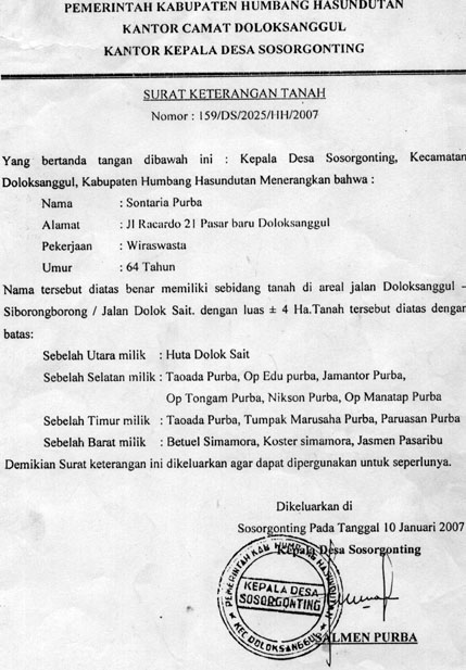 Detail Contoh Surat Keterangan Tanah Tidak Sengketa Dari Desa Nomer 31