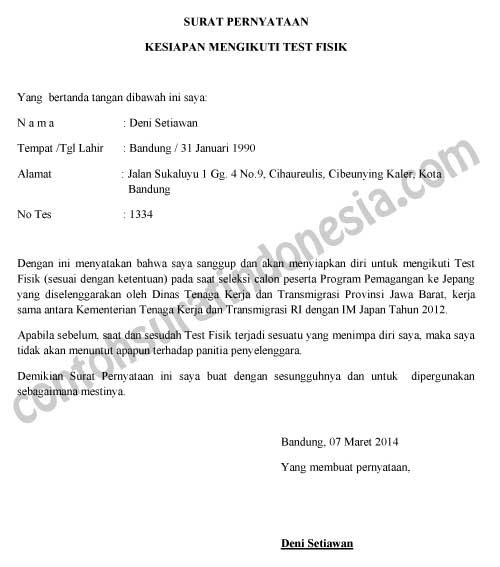 Detail Contoh Surat Keterangan Telah Mengikuti Pelatihan Nomer 34
