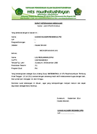 Detail Contoh Surat Keterangan Telah Mengikuti Pelatihan Nomer 40