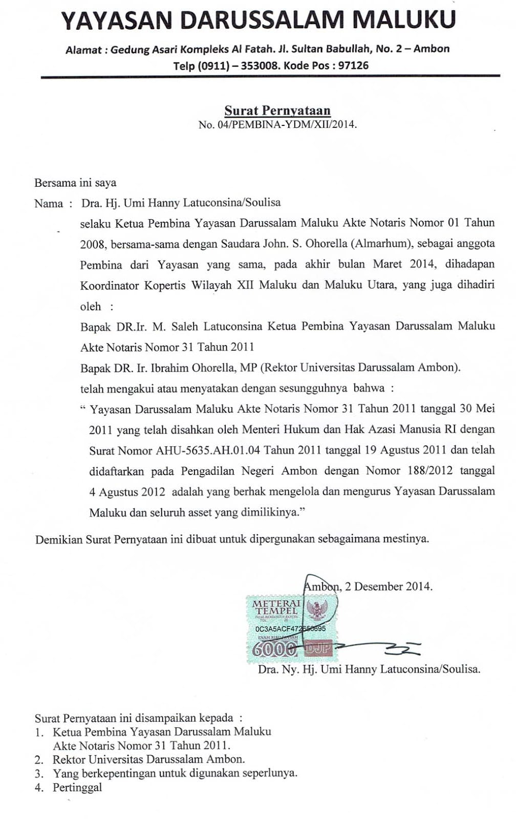 Detail Contoh Surat Keterangan Tidak Sengketa Nomer 41