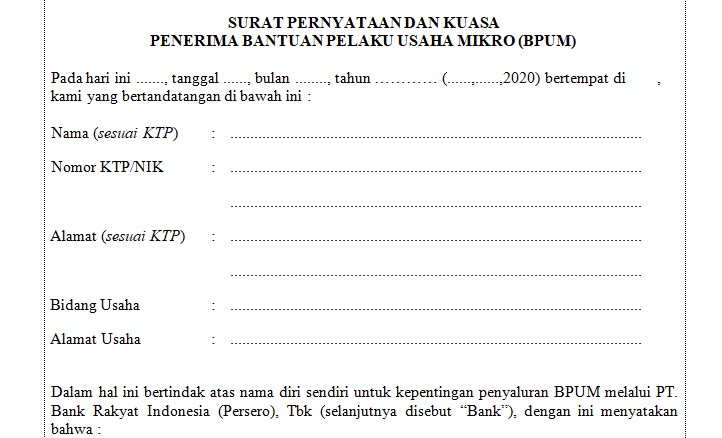 Detail Contoh Surat Keterangan Usaha Umkm Nomer 26