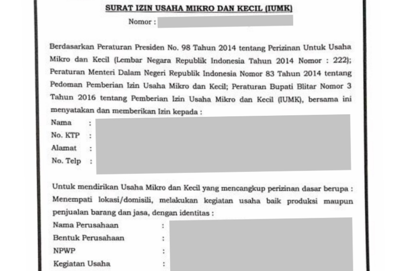 Detail Contoh Surat Keterangan Usaha Umkm Nomer 6