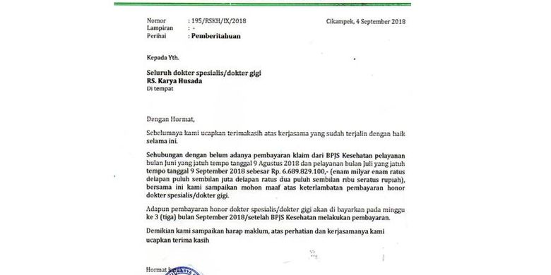 Detail Contoh Surat Keterlambatan Nomer 51