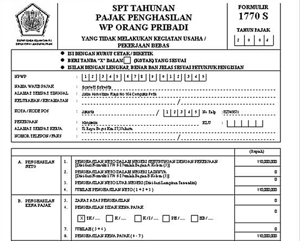 Detail Contoh Surat Ketetapan Pajak Nihil Nomer 10