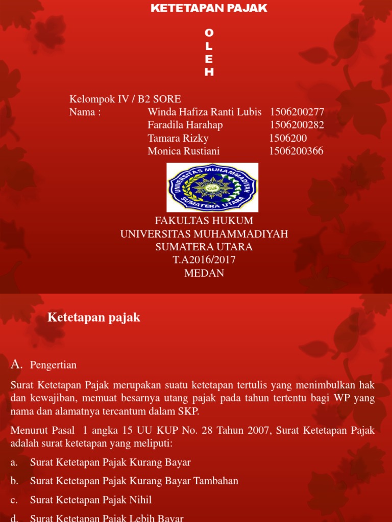 Detail Contoh Surat Ketetapan Pajak Nihil Nomer 28