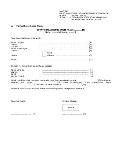 Detail Contoh Surat Khusus Nomer 53