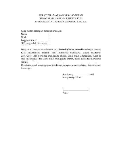 Detail Contoh Surat Kkn Nomer 29