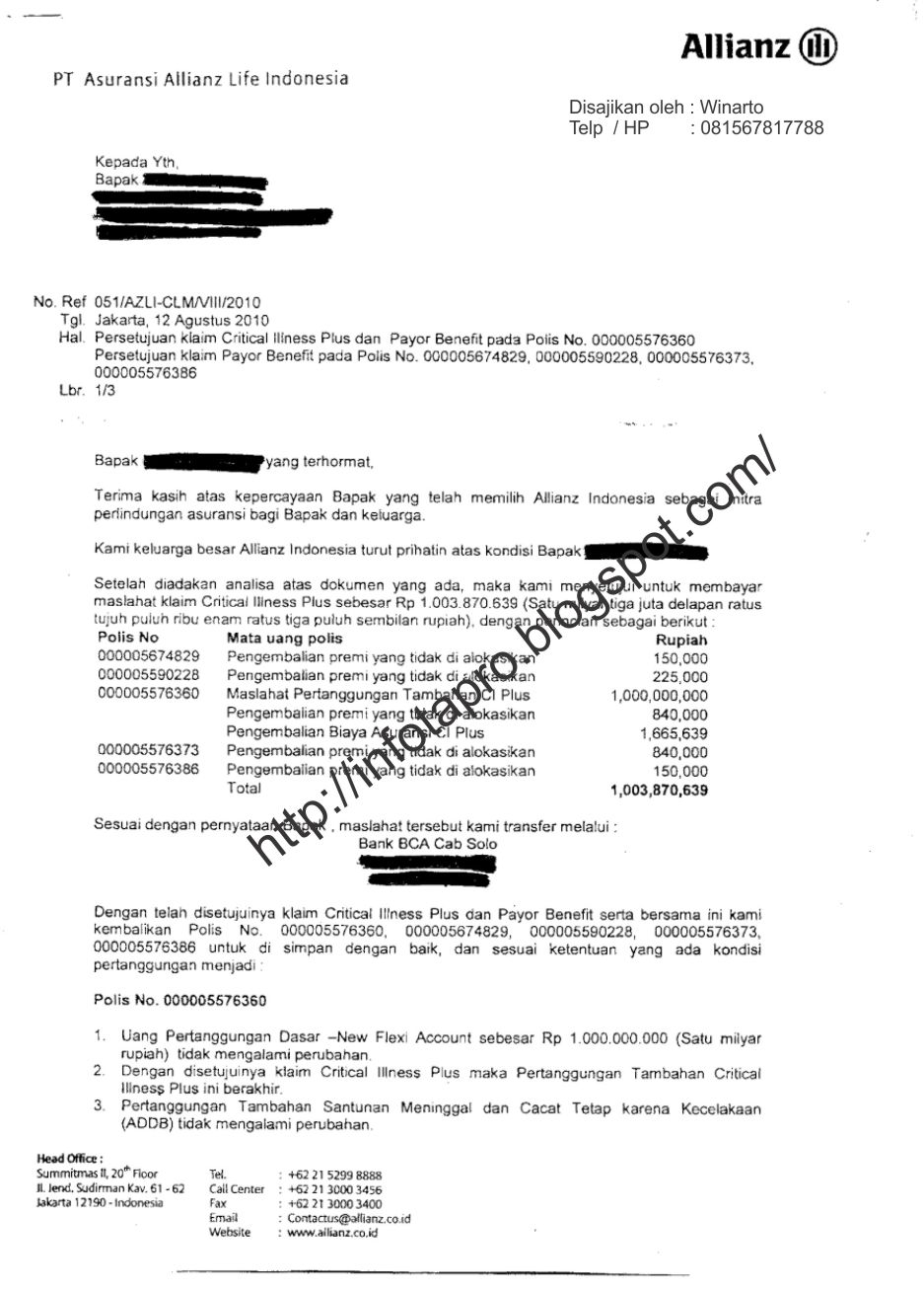 Detail Contoh Surat Klaim Asuransi Mobil Nomer 36