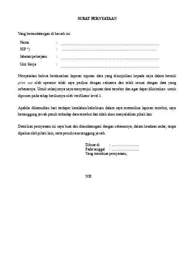 Detail Contoh Surat Komitmen Nomer 51