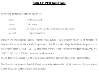 Detail Contoh Surat Komitmen Fee Mediator Nomer 29