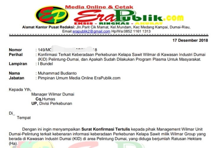 Detail Contoh Surat Konfirmasi Nomer 57