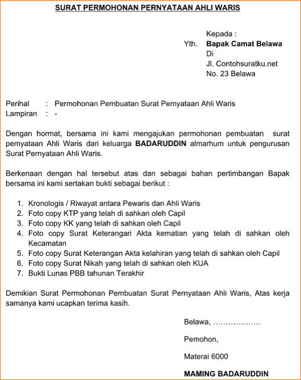 Detail Contoh Surat Kronologis Nomer 44