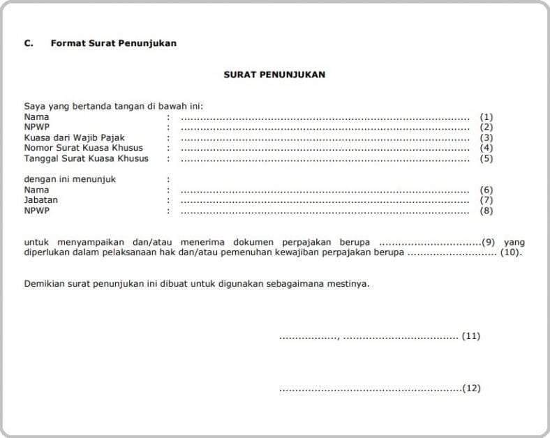 Detail Contoh Surat Kuasa Aktivasi Efin Nomer 4