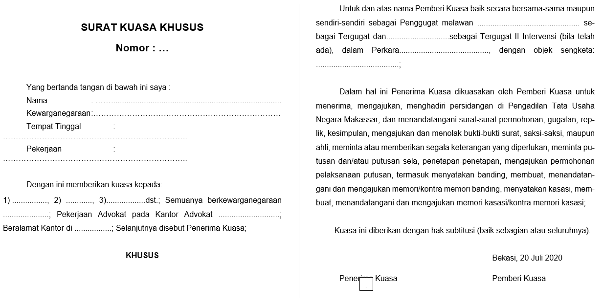 Detail Contoh Surat Kuasa Aktivasi Efin Nomer 48