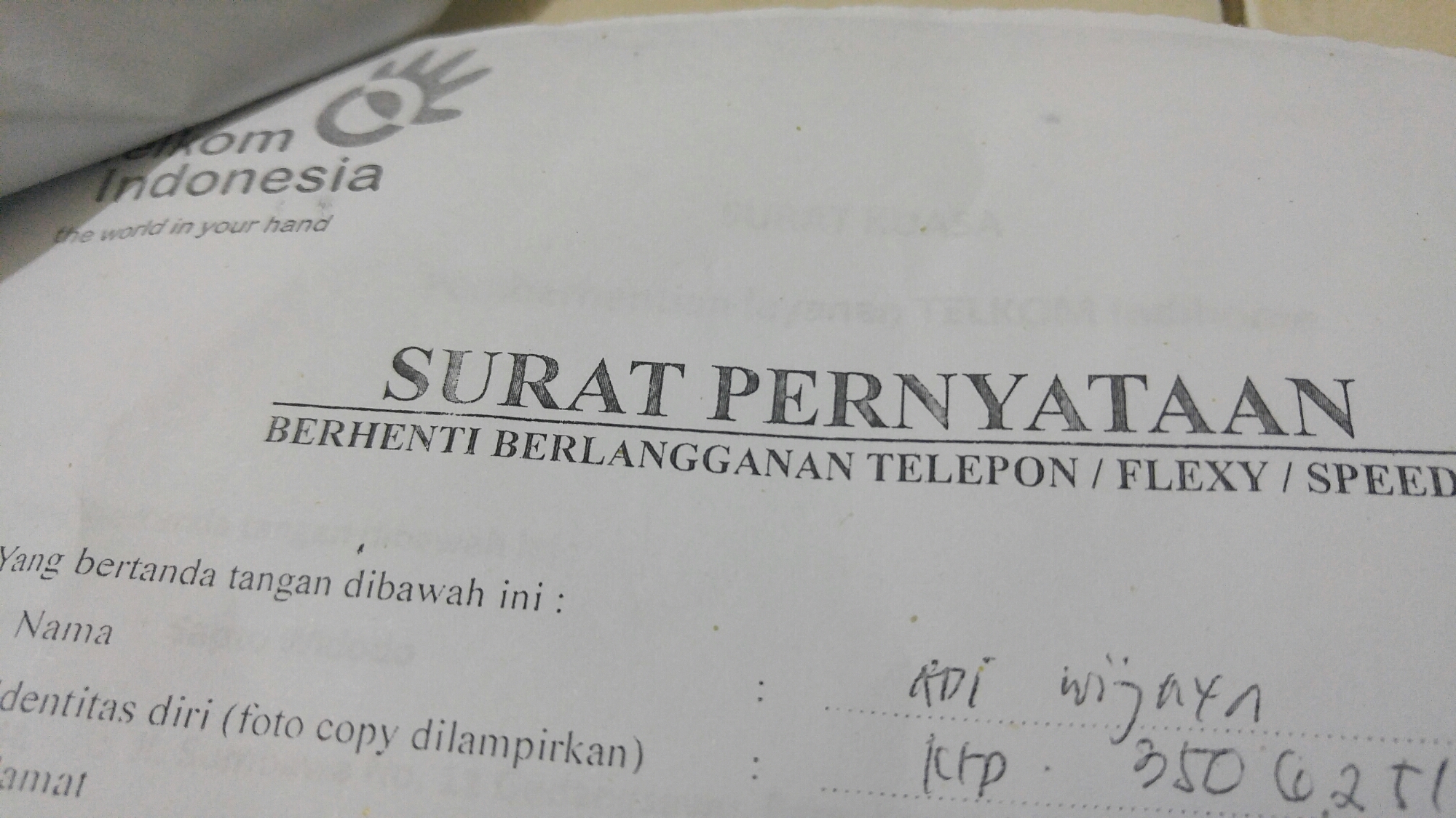 Detail Contoh Surat Kuasa Berhenti Berlangganan Indihome Nomer 26