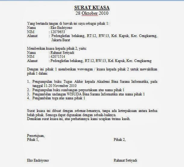 Detail Contoh Surat Kuasa Direksi Nomer 19