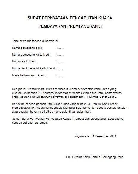 Detail Contoh Surat Kuasa Direksi Nomer 45