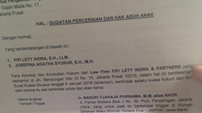 Detail Contoh Surat Kuasa Gugatan Cerai Pengadilan Agama 2018 Nomer 24