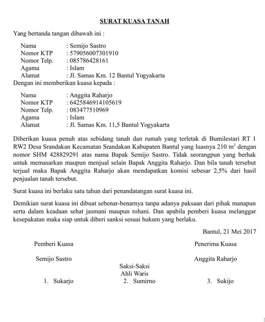 Detail Contoh Surat Kuasa Hukum Pidana Nomer 22