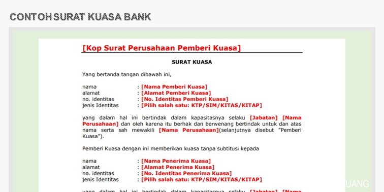 Detail Contoh Surat Kuasa Kehilangan Nomer 46