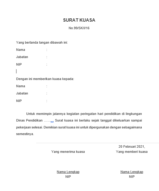 Detail Contoh Surat Kuasa Kehilangan Stnk Nomer 36