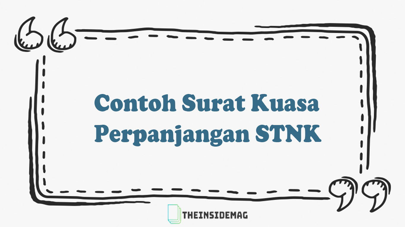 Detail Contoh Surat Kuasa Kehilangan Stnk Nomer 50