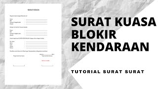 Detail Contoh Surat Kuasa Kendaraan Nomer 58