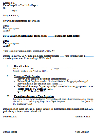 Detail Contoh Surat Kuasa Khusus Tax Amnesty Nomer 41