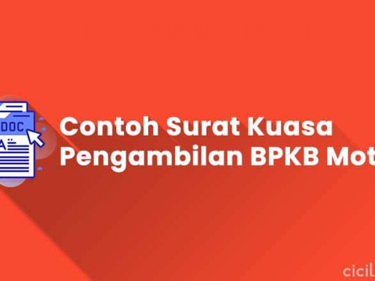 Detail Contoh Surat Kuasa Pengambilan Bpkb Dengan Materai Nomer 25