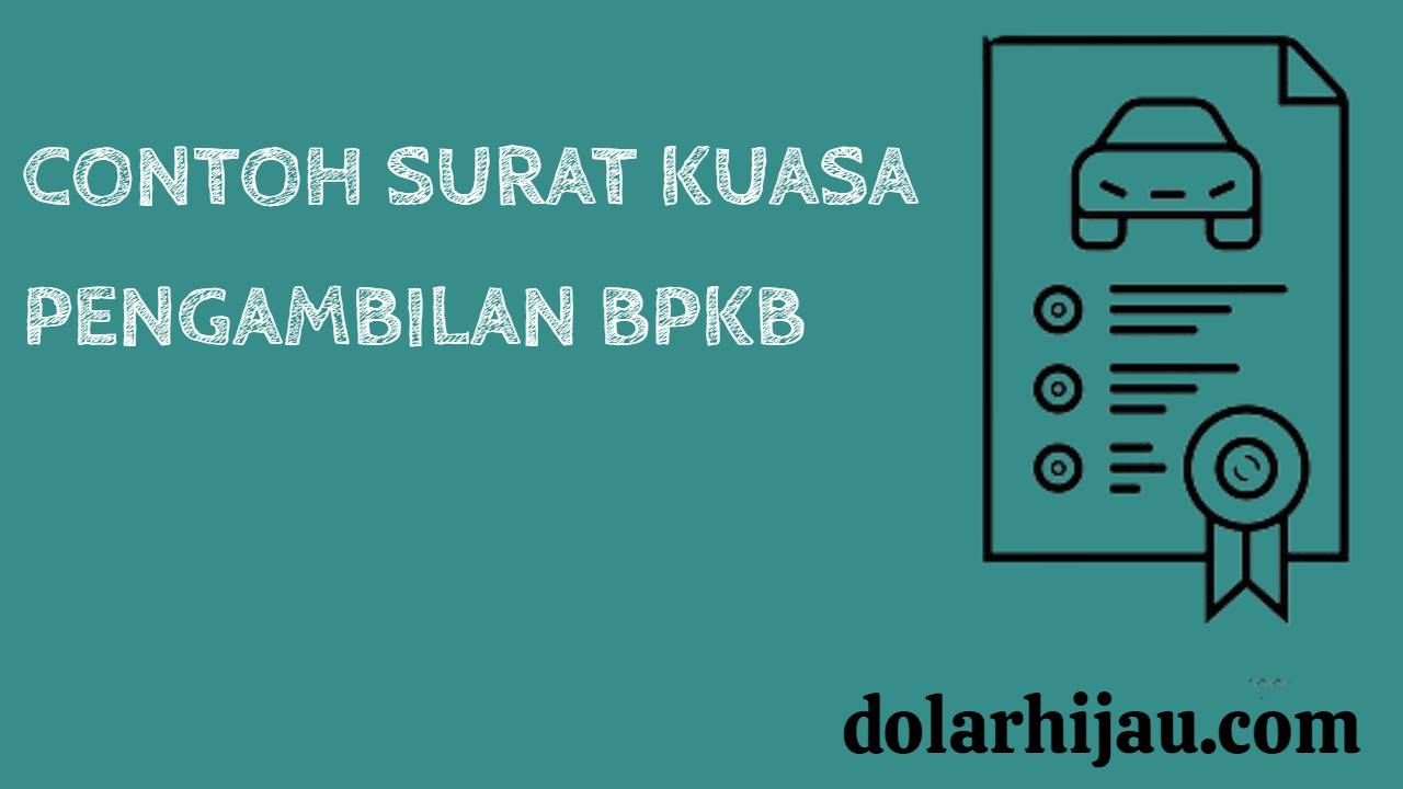 Detail Contoh Surat Kuasa Pengambilan Bpkb Sepeda Motor Nomer 37