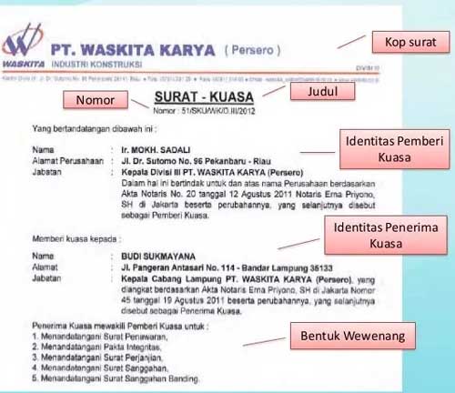 Detail Contoh Surat Kuasa Perusahaan Kepada Perorangan Nomer 55