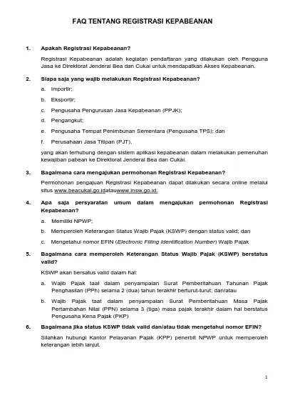 Detail Contoh Surat Kuasa Registrasi Kepabeanan Nomer 9