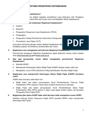 Detail Contoh Surat Kuasa Registrasi Kepabeanan Nomer 41