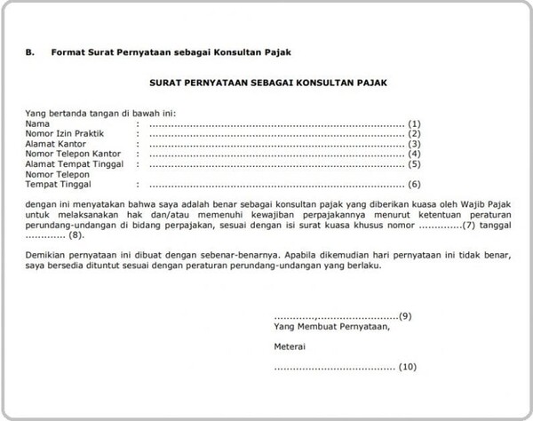 Detail Contoh Surat Kuasa Untuk Lapor Pajak Nomer 43