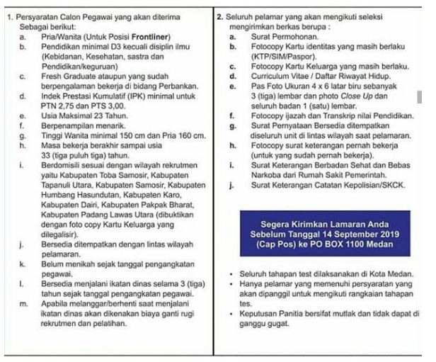 Detail Contoh Surat Lamaran Bank Sumut Nomer 16