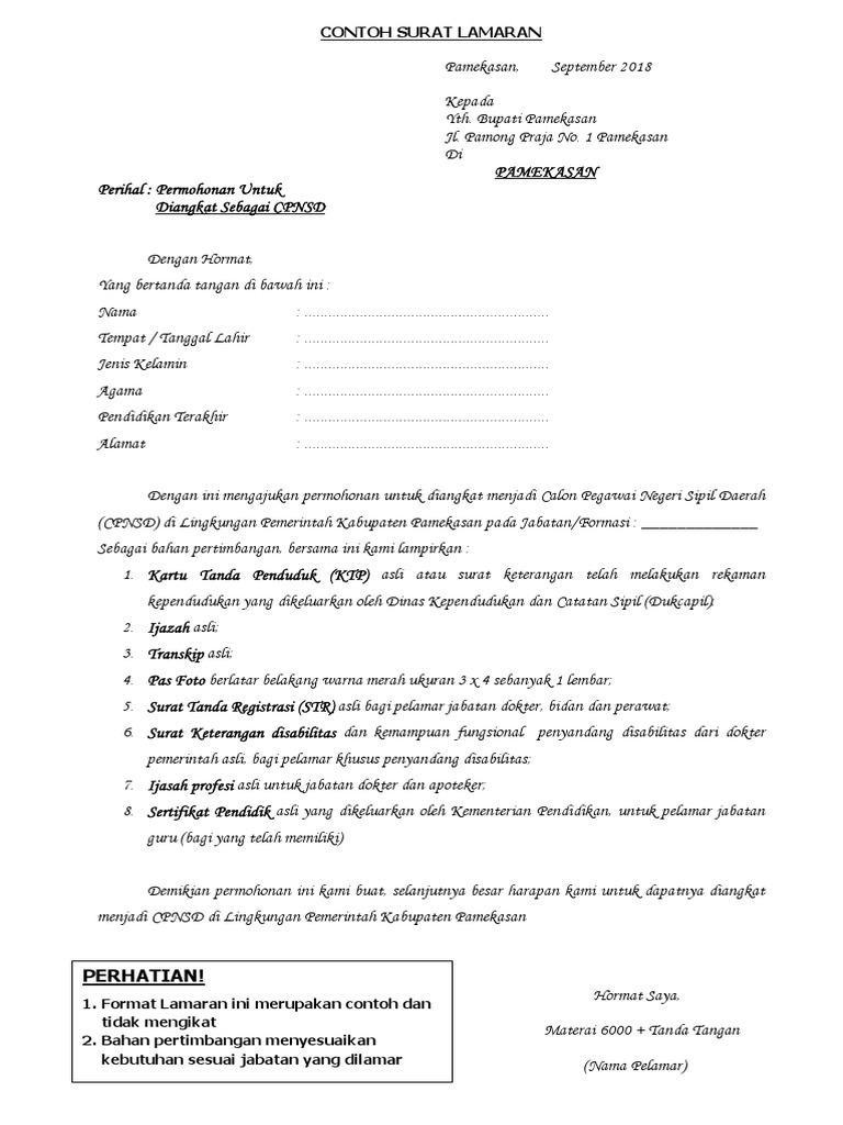Detail Contoh Surat Lamaran Bidan Nomer 43