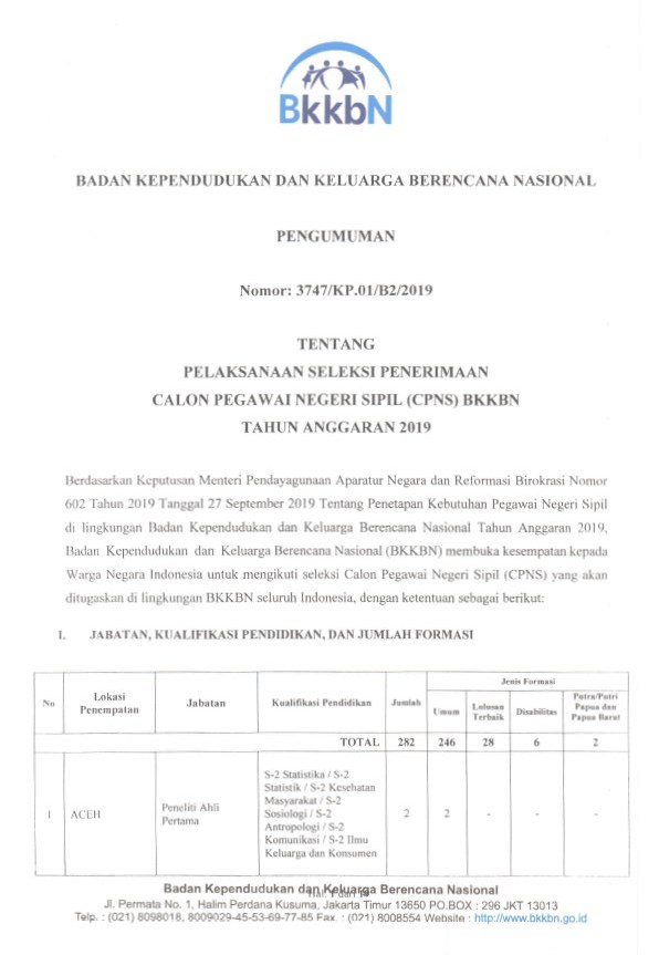 Detail Contoh Surat Lamaran Cpns Bkkbn Nomer 41