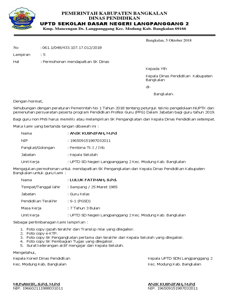 Detail Contoh Surat Lamaran Cpns Guru 2018 Doc Nomer 43