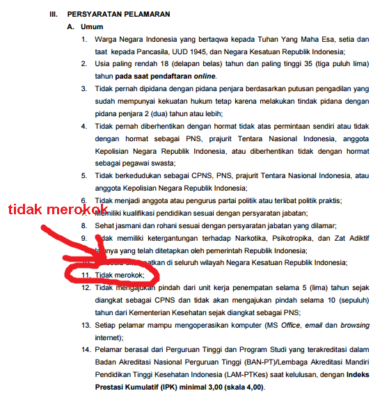 Detail Contoh Surat Lamaran Cpns Kemenkes Nomer 26