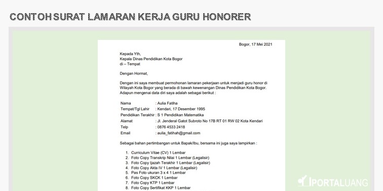 Detail Contoh Surat Lamaran Docx Nomer 44