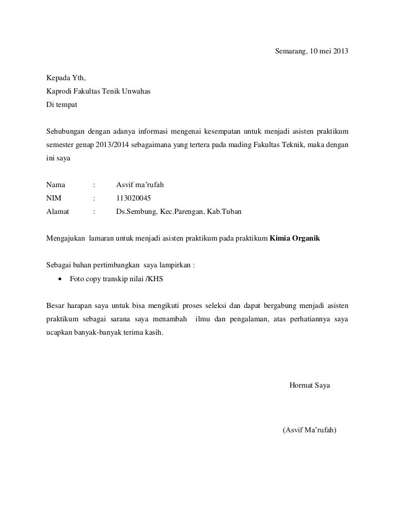 Detail Contoh Surat Lamaran Dosen Nomer 45