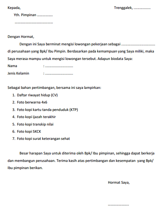 Detail Contoh Surat Lamaran Jobfair Nomer 8