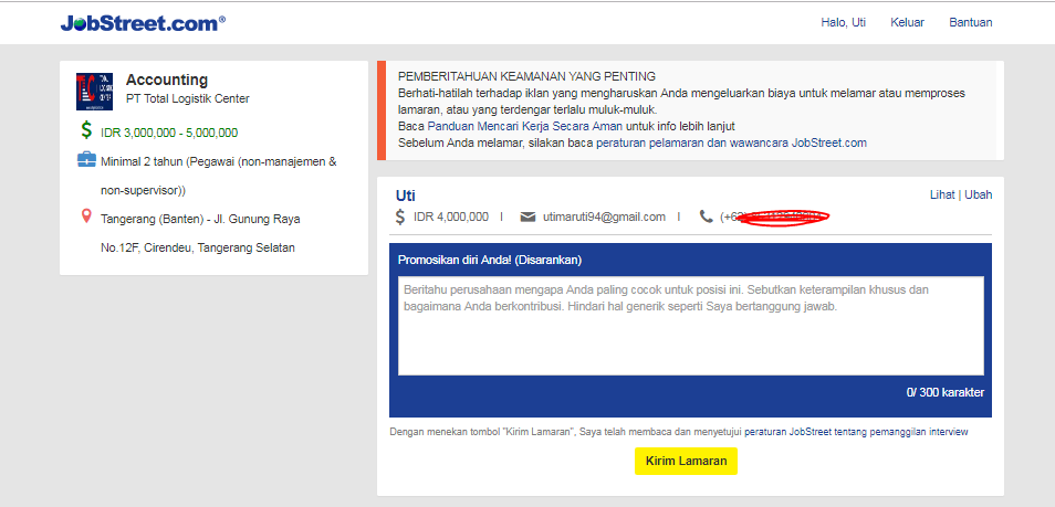 Detail Contoh Surat Lamaran Jobstreet Nomer 53