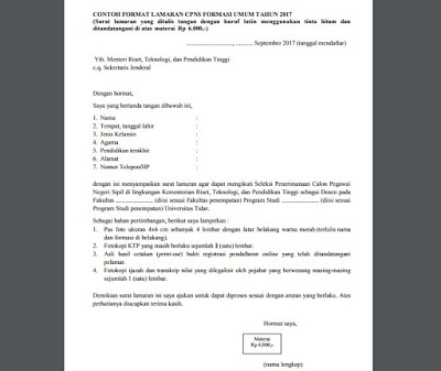 Detail Contoh Surat Lamaran Kemendikbud Nomer 29